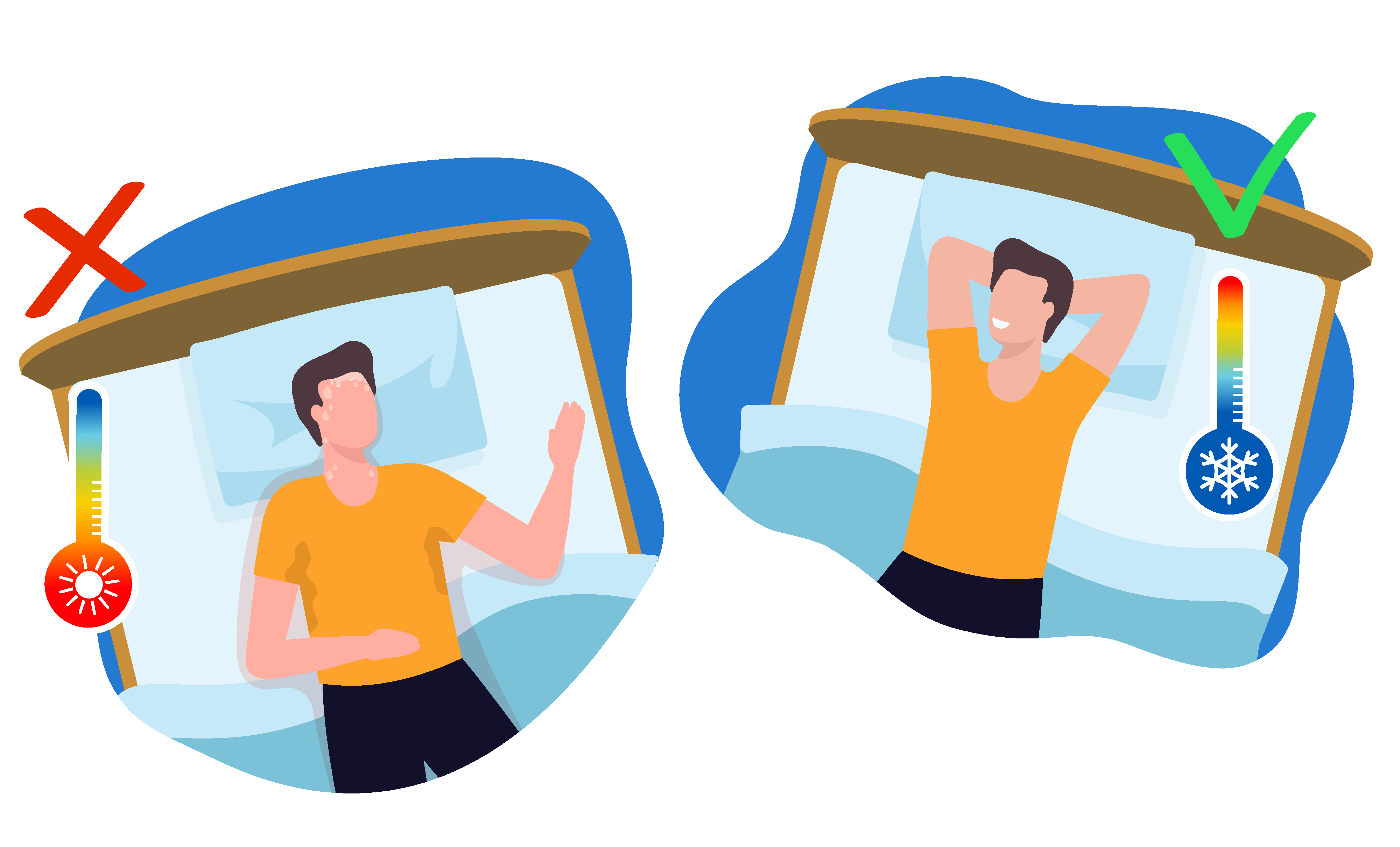 Verkoelende topper voor warme slapers